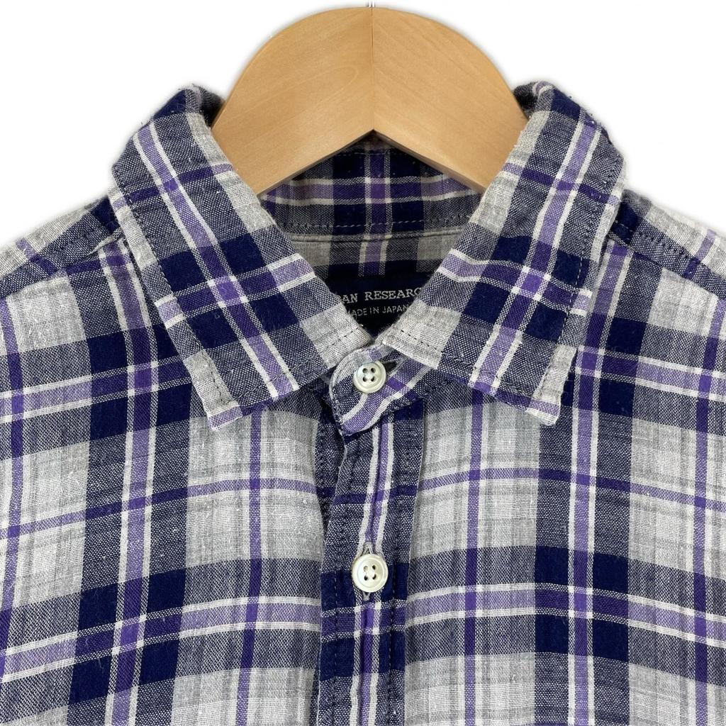 URBAN RESEARCH check Long sleeve shirt purple mens M used