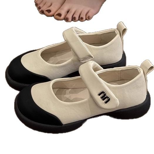 French ugly cute Mary Jane loafers women's 2025 new autumn small fragrance with skirt comfortable cloud puff shoes