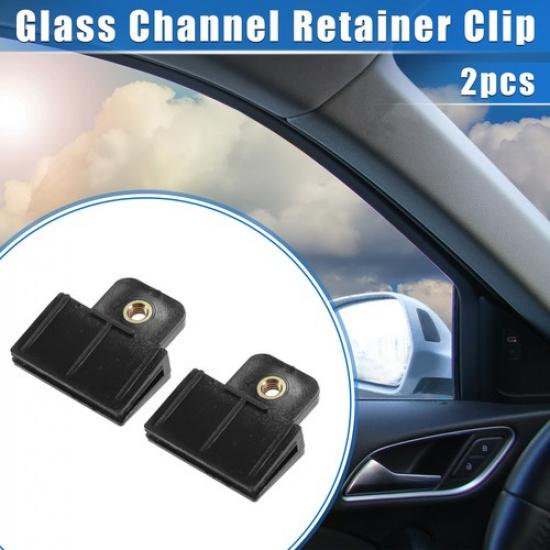 

2 Pcs Window Door Glass Channel Retainer Clip 1.73 x1.57 x0.51 for Car