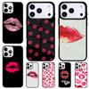 Kiss Me Red Lip Fundas Phone Case for iPhone 17 Air 16 15 11 12 14 13 Pro Max Shockproof Cover