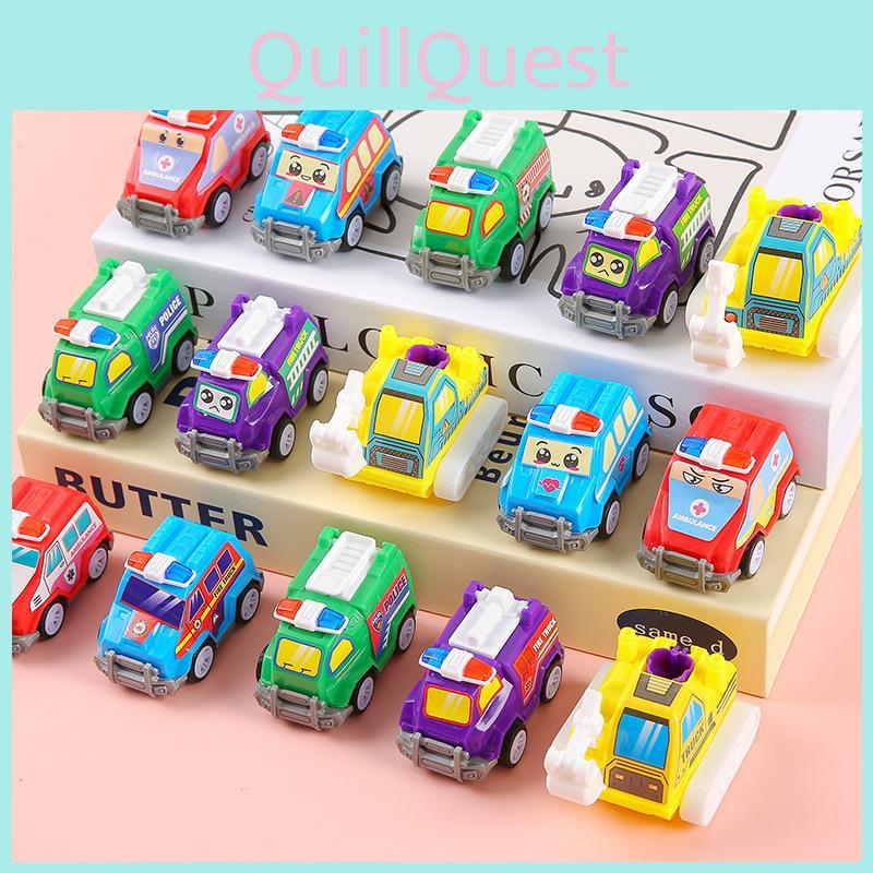 Simulation Mini Inertia Cartoon Fire Engine Children Toys For Babies And Toddlers