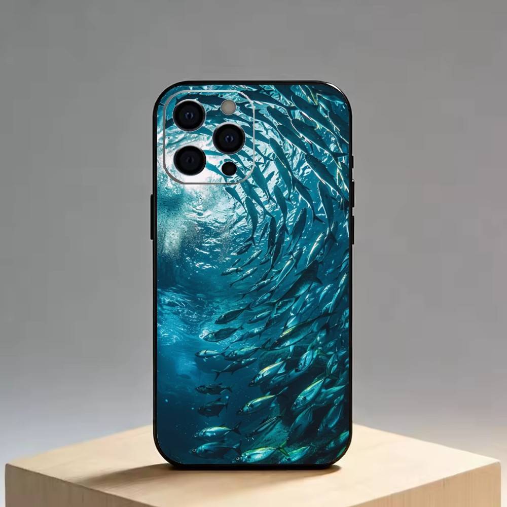 The Underwater World Texture   Phone Case Silicone Soft For IPhone 17 16 15 14 13 12 11 X XR Plus Pro Max Plus