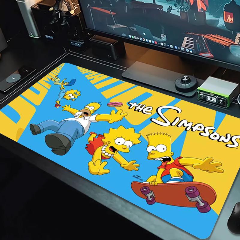 The Simpsons Color Mouse Pad Large Gaming Table Cushion Non-slip Laptop Tablet Big Mousepad XXL Mat Mini PC Playmat With Lock edge
