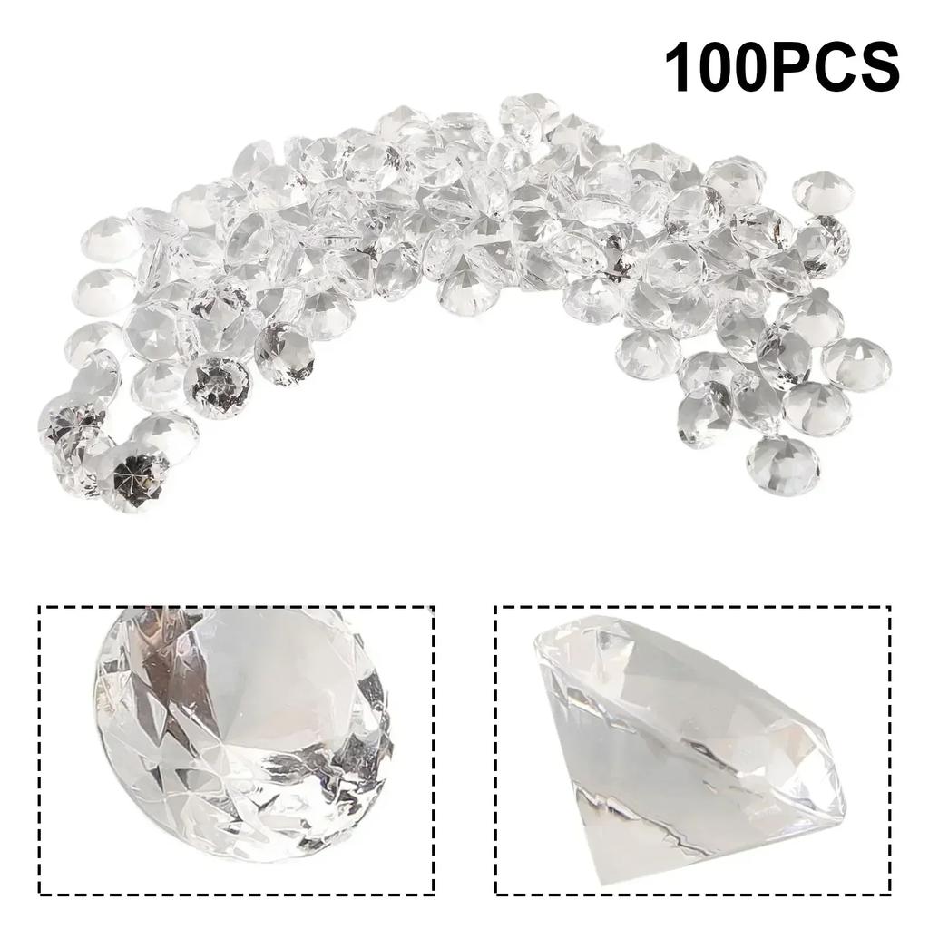 100Pcs Gems Fillers Diamond Jewely Treasure Chest Pirate Filler Props Party Confetti Wedding Christmas Decoration Gifts