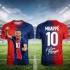 New Popular Fan Version # 10 Football Jersey AI Adult Children Summer Training T-shirt Parent-child Outfit Plus Size Gift