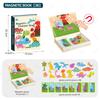 Neues Interessantes DIY-Puzzle für Kinder Magnetisches Zauberbuch-Serie Magnetischer Aufkleber für Kinder Spielzeug für die frühkindliche Bildung Chri