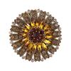 Elegant Sunflower Brooch, High-end Women's Luxurious Style, Diamond-encrusted Brooch Design Sense