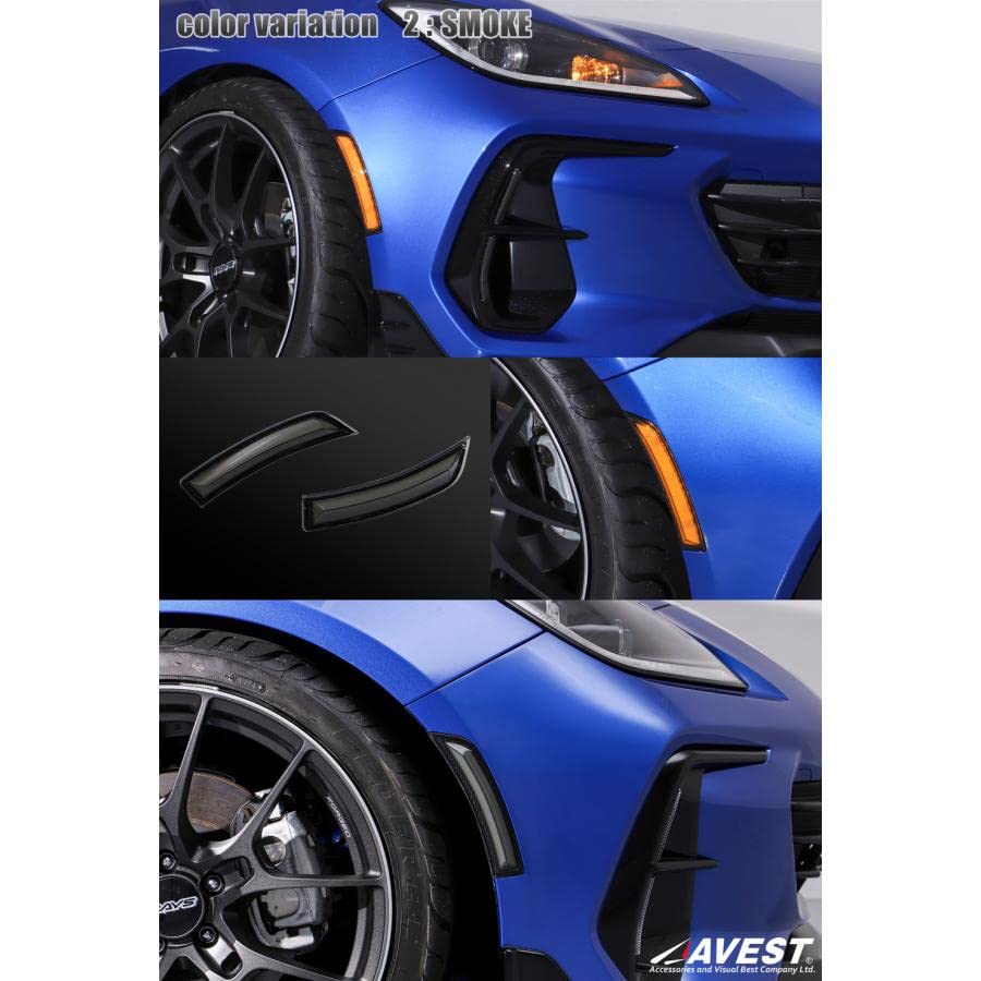 GR86 ZN8 86 BRZ ZD8 LED Side Marker Turn Signal Clear Exterior Parts Accessories AVEST New Model 86 New BRZ