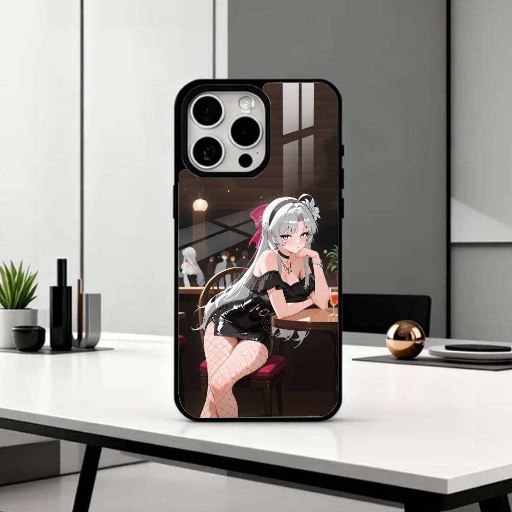 W-Wuthering Waves C-Carlotta    Phone Case For iPhone17,16,15,14,13,12,11 Plus,Pro Max Magnetic For Magsafe Wireless Charging