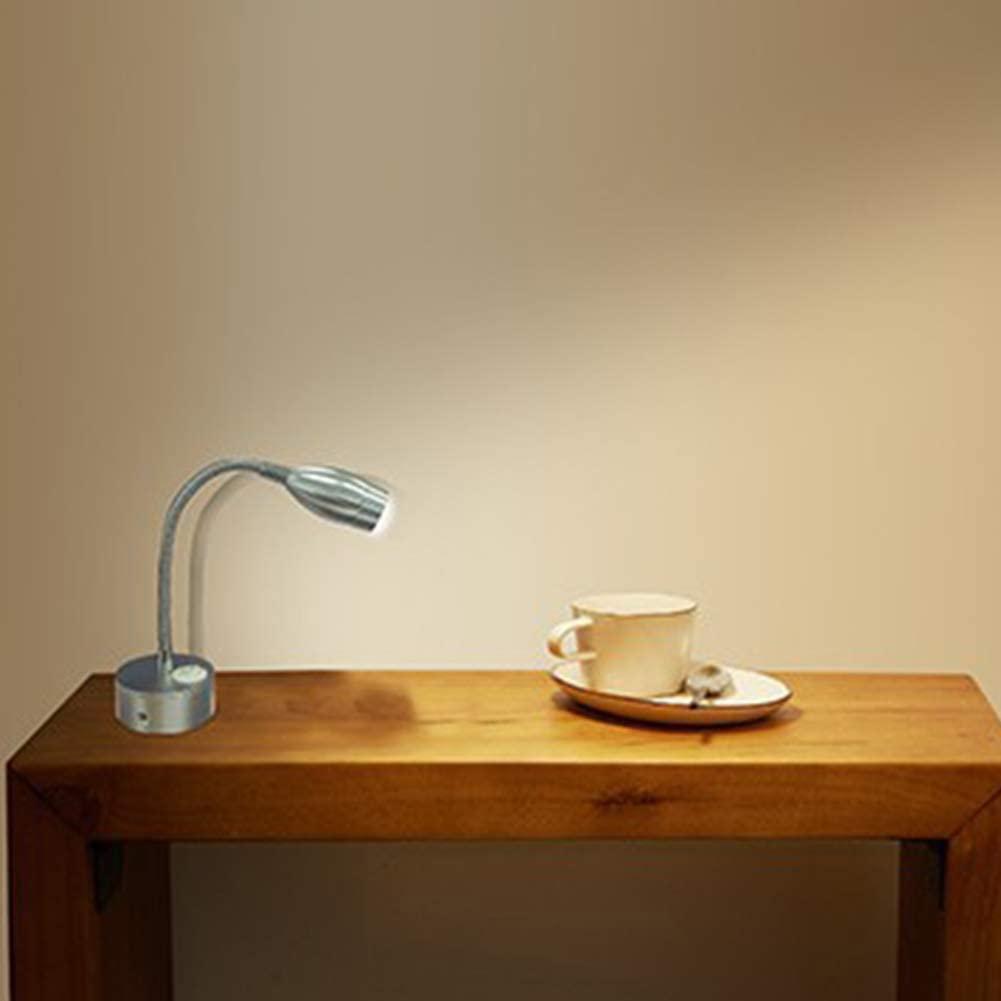 LED Desk Reading Light Reading Light Eye Protection Desk Lamp 360 Degree Rotation Flexible Gooseneck USB Bedroom Night Lamp