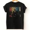 Aerosmith Band Retro Vintage Shirt Short Sleeve Black Unisex S-4XL Unisex T-Shirt