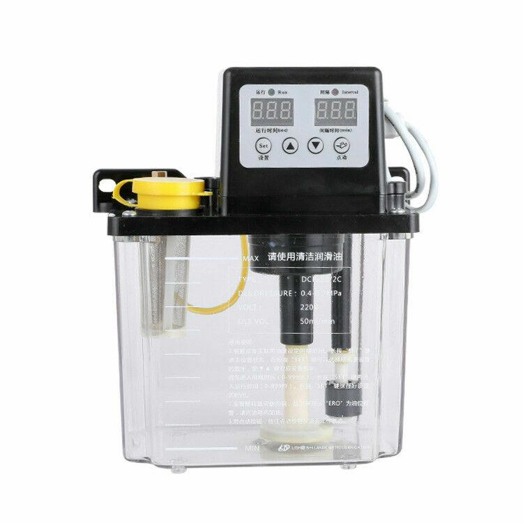 220V 1L Electric Automatic Lubrication Pump Oiler Dual Digital Display CNC Pump
