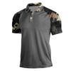 Camicia da Uomo Estiva Stampata a Maniche Corte con Collo a Revers Moda Casual da Uomo