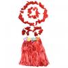 Kids Hawaiian Grass Lei Skirt Flower Wristband Garland Fancy-Costume Suit New