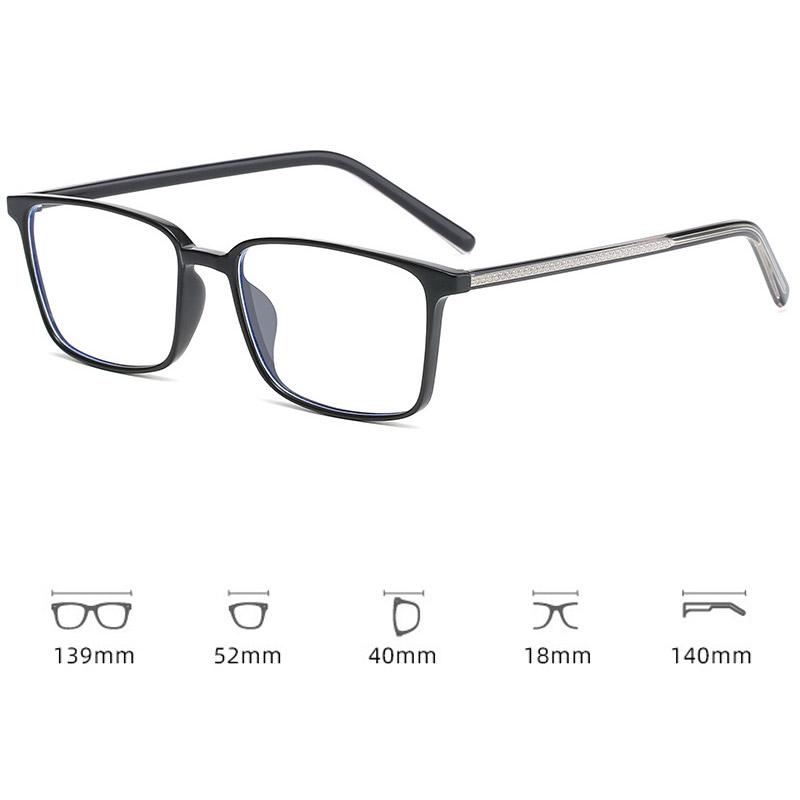 Qualty Square Frame Glasses Women Men Blue Light Blocking Eye Protection Computer Eyewear Tr90 Optical Spectacle Glasses
