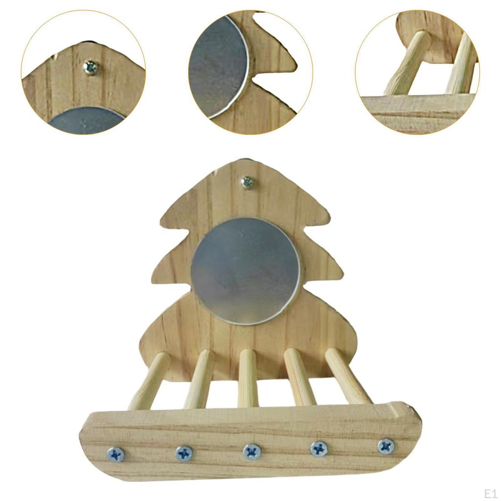 Bird Mirror Stand for Parrots And Finches with Easy Clean Feature