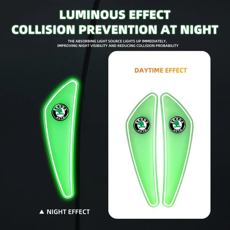 Car Accessories Door Collision Strips for Skoda Octavia Fabia Rapid Superb Kodiaq Scala Karoq Citigo Kamiq Roomster Accessories  WL5