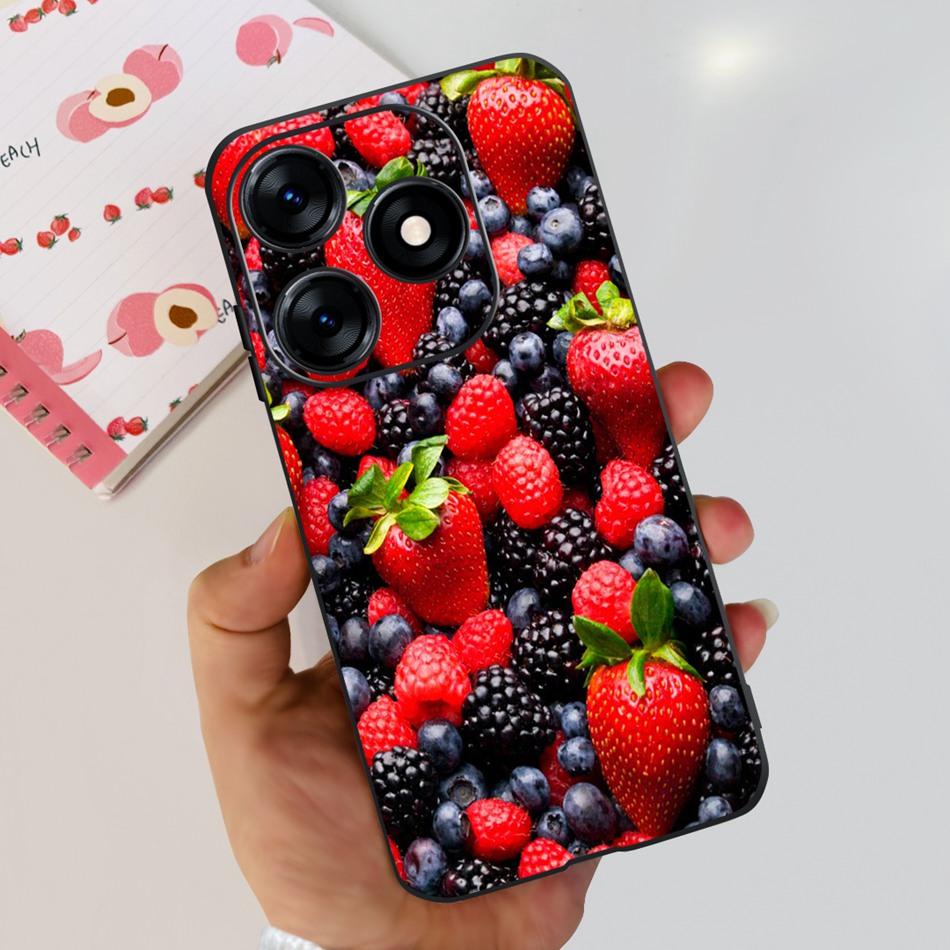 Phone Case For Tecno Spark 10 10C 2023 Fashion Flower Cat Butterfly Soft Silicone TPU Cases For Tecno Spark10 Spark10c KI5q KI5k