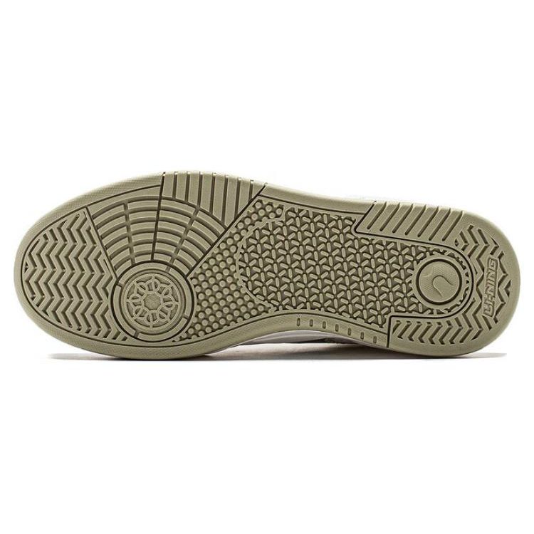 Li-Ning Adidași Confortabili Versatili High-Top Adidași Femei Alb Verde AGCT286-3