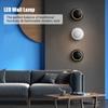 LED Wall Lamp 360 Degree Rotatable Round Crescent Wall Light Night Light Creative Modern Bedside
