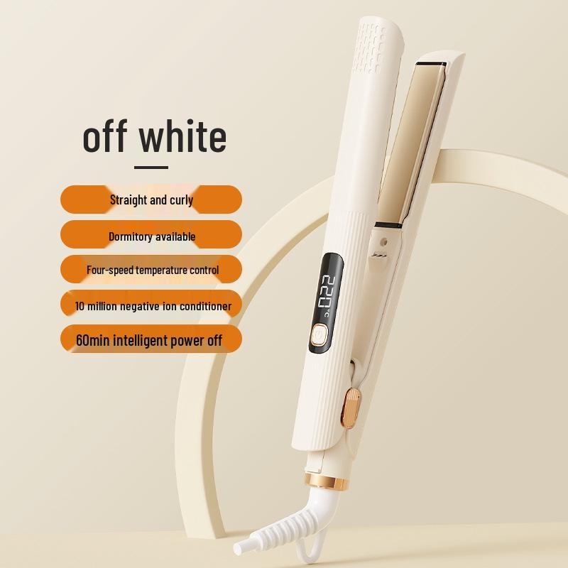 2-in-1 Hair Straightener & Curler: Constant Temperature, No Hair Damage, Perfect for Bangs.
