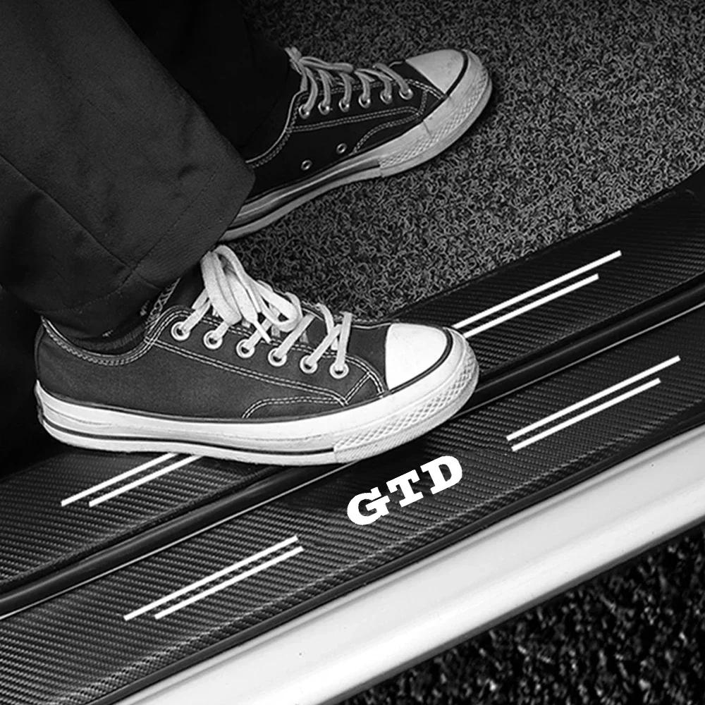 2026 Hot Sticker Car Threshold Door Sill Protective Sticker for Volkswagen VW GTD Tiguan Passat B7 B6 Golf 3 4 5 6 7 8 Trunk Bum