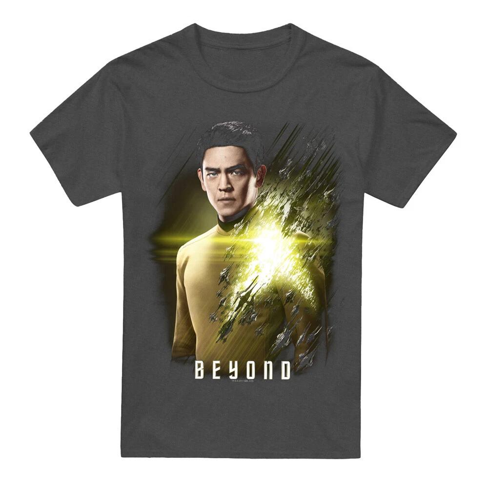 Star Trek Beyond Sulu Poster 100% Cotton T-shirt Mens Tees Top S-3XL, Charcoal 2XL