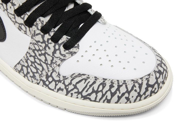 Men's Sneakers Nike Jordan 1 Retro High OG White Cement Tech Grey/Muslin/Black/White