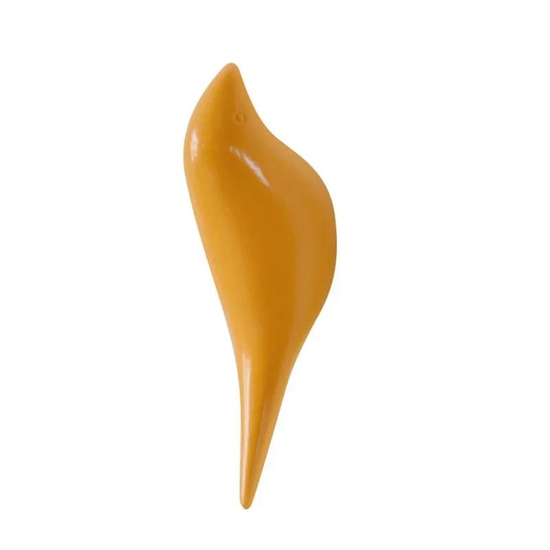 

3D Крючок Креативный Одинарный Настенный Вешалка Настенные Крючки Птица Домашнее Украшение Смола Под Дерево Крючки Дверь Спальни После Животных Крючки yellow