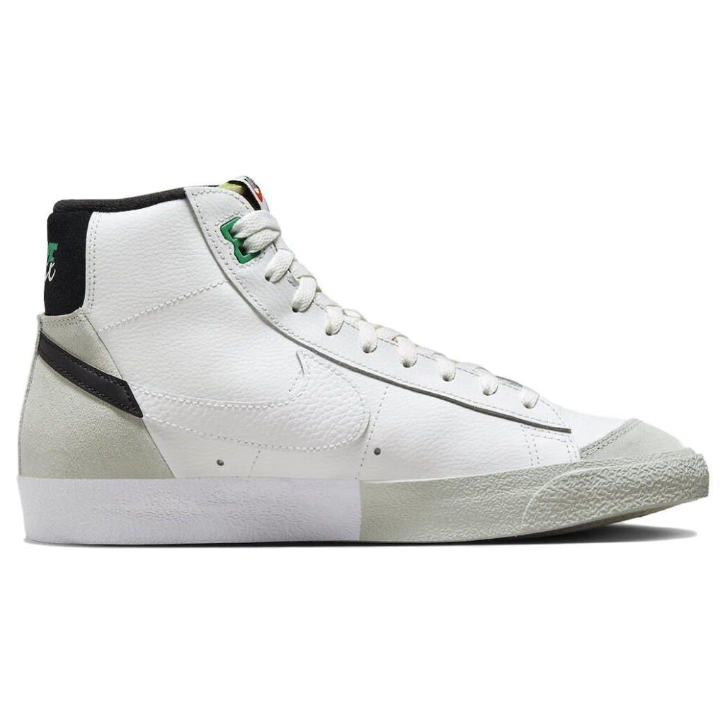 Nike Blazer Mid 77 SE Split - White Black Men Sneakers Summit-White Light-Silver Stadium-Green DZ2542-100