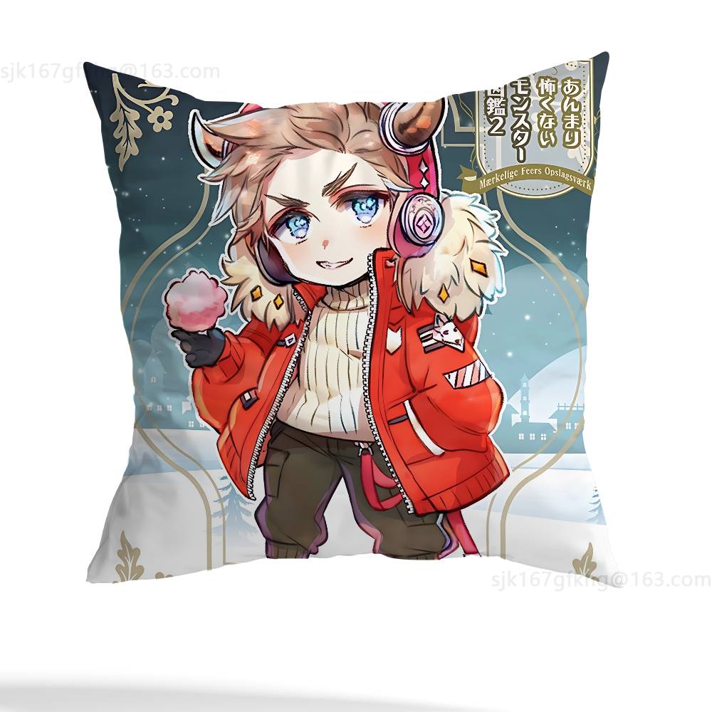 Anime H-Hetalia World Stars Pillow Case Square Double-Sided Printing Short Plush Sofa Cushion Cover Bedroom Bedside Pillow