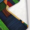 Modern Plaid Digital Print Flannel Blanket - Hypoallergenic, Knitted Polyester - Great for Sofas, Beds, Travel and Camping