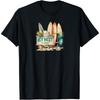 Key West Florida Surfboard Beach Sign Retro Sand Surf Cotton Men T Shirt S
