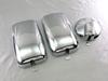 BRIGHTZ Isuzu New Elf Chrome Door Mirror Cover and Cover 170mm Diameter Auxiliary Mirror for New Elf Isuzu Under-Mirror Set, [TK-MIR-SET-005]
