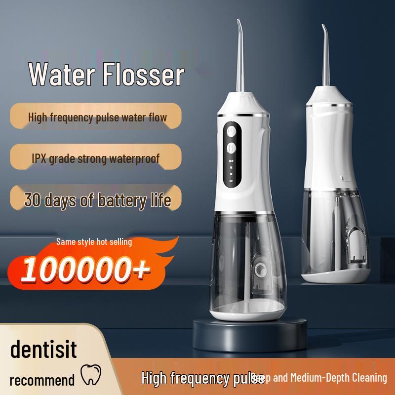 Portable Electric Oral Irrigator Water Flosser - Handheld Teeth Cleaner for Home Use