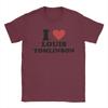 Men TShirts I love Louis Tomlinson Novelty Pure Cotton Tee Shirt Short Sleeve  T Shirt O Neck Clothing Birthday Gift