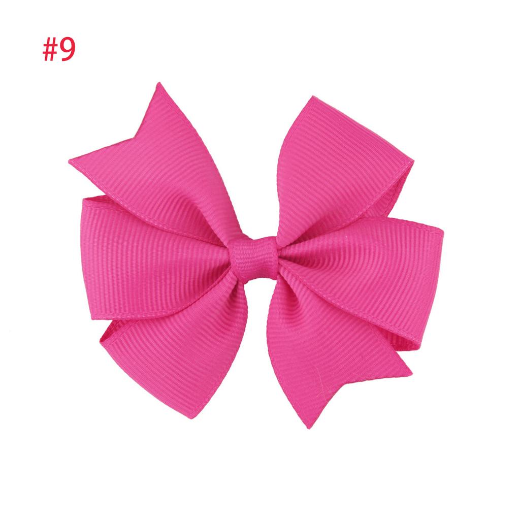 2 szt. 3-calowych kokardek do włosów dla dziewczynek z rypsowej wstążki, akcesoria do włosów dla małych dzieci ze spinką krokodylkową, kokarda dla małych dziewczynek, niemowląt