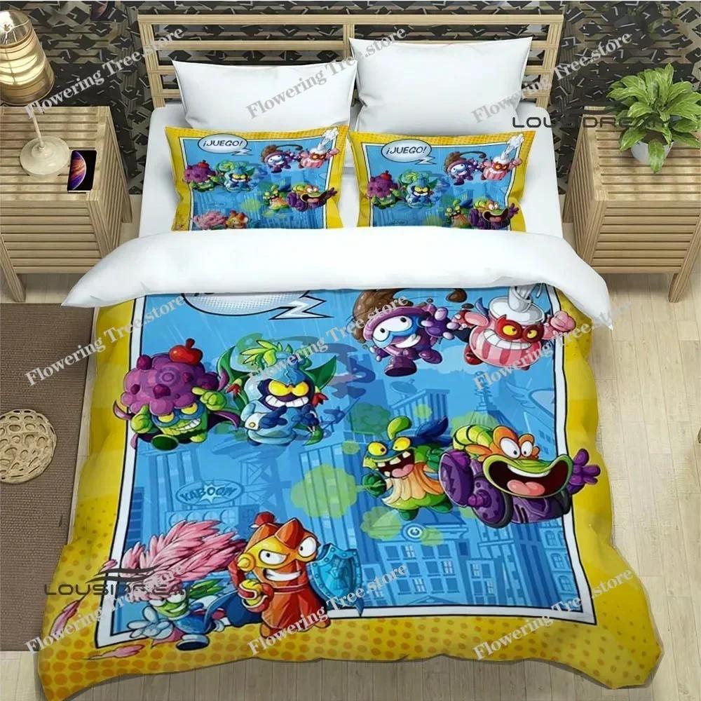 Cute cartoon Super Zings Bedding Sets exquisite bed supplies set duvet cover comforter set bedding set luxury Birthday Gift029