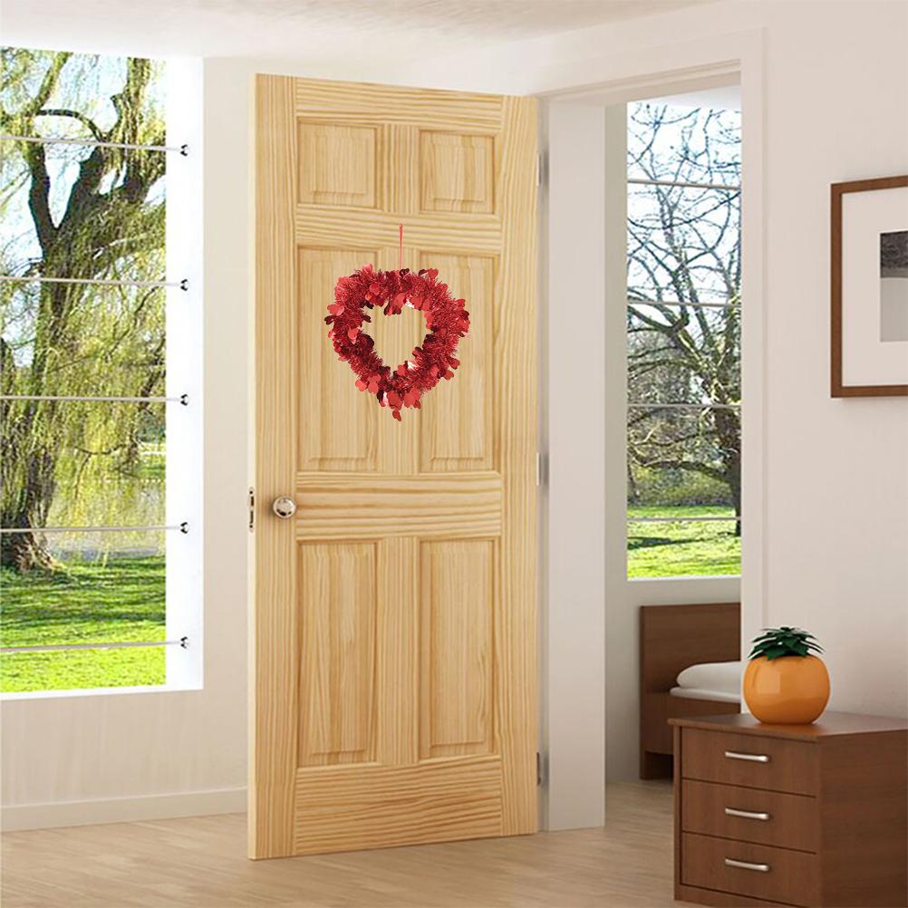 Liebesherz Krappkranz Valentinstagsdekorationen Fenster Wand Tür Hängend Dekorativ Hochzeitsrequisite