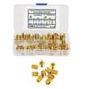 50pcs Gold Self Tapping Inserts M3-M12 Brass Slotted Thread Inserts Threaded Inserts Kit  Tool Set