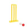 Set da Cricket per Bambini Mazza da Cricket in Plastica con 2 Palline e Stumps Gioco Sportivo per il Cortile Gioco da Tavolo Interattivo Facile da Giocare