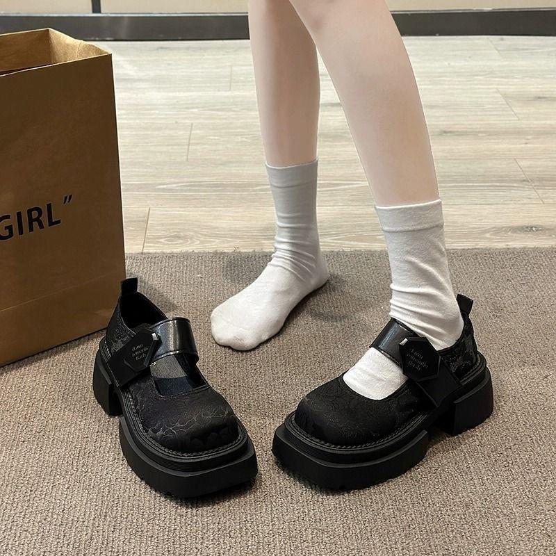 Mary Jane Shoes Are Not Tired, Feet Feel Non-slip, Internet Celebrities Wear-resistant Soft Sole, Niche Shallow Mouth Design Single Shoes Women