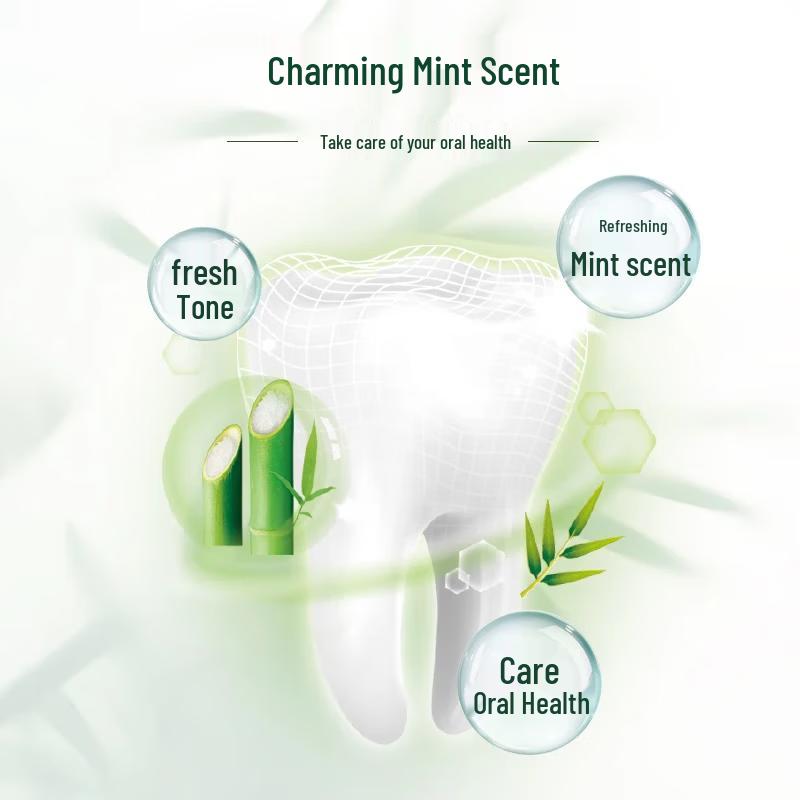 Saky Green Bamboo Crystal Salt Toothpaste