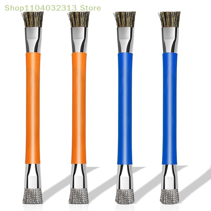 1/10Pcs Anti-Static ESD Double Headed Brush Hard Brushing Brush Anti-Static Safe Brush For Mobile Motherboard Repair Clean Tools