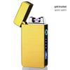 Men's Double Arc Windproof Lighter with Power Display and USB Charging
