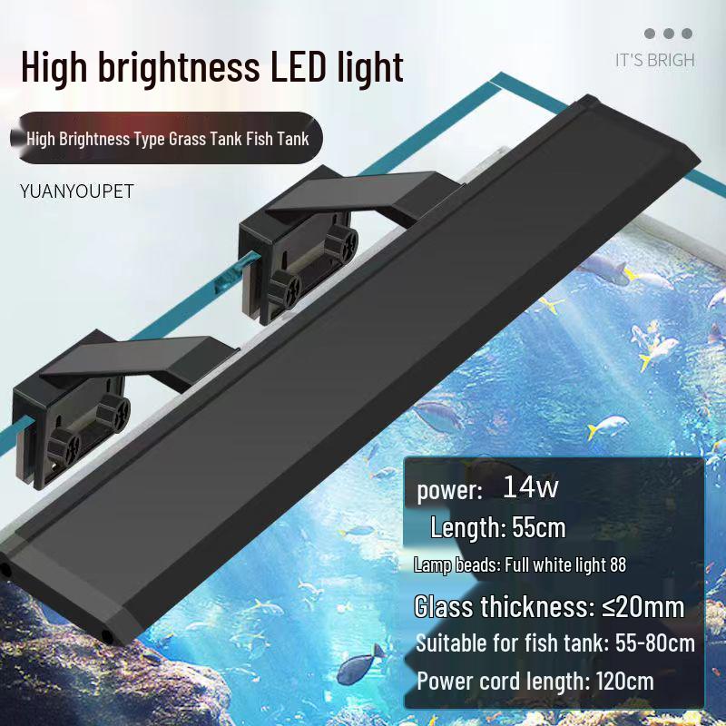 2025 Waterproof Fish Tank Light: Color-Changing Clip-On LED for Aquatic Plants and Warm Lighting