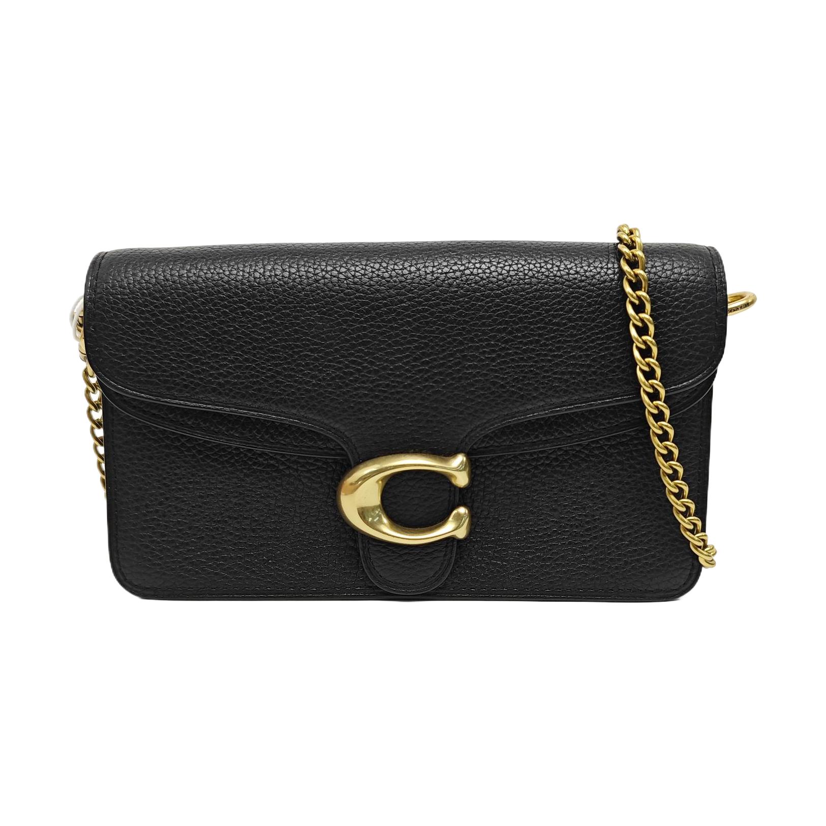 [Pre-Owned] Tabby Black Leather Crossbody Bag - Excellent #M4K7PT ONE SIZE