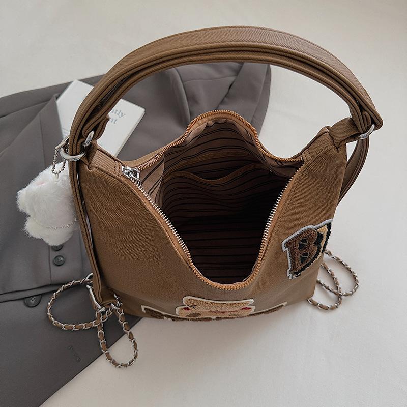 Large Capacity Commuter Backpack Multi-functional Casual New Shoulder Bag Feeling Bear Cartoon Tote Bag