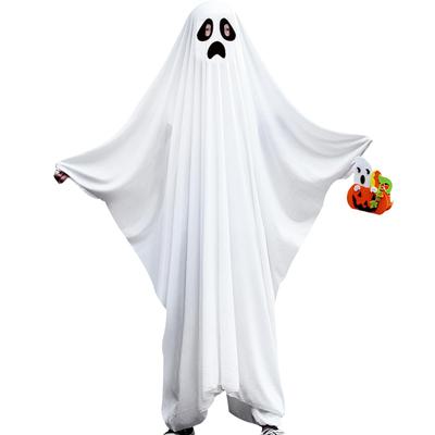 Mprocen Halloween Cosplay Cute Ghost Cloak for Kids, Dracula Ghost Dress, Disguise for School Festivals, Club Activities, Performances, Unisex,