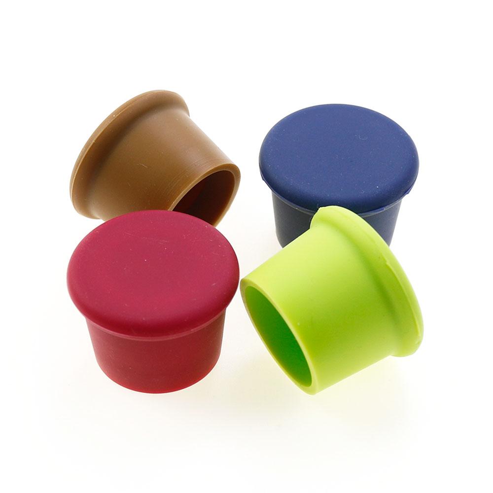 Silicone world Red Wine Bottle Stopper Silicone Wine Stopper Leak Free Freshness Wine Plug Beer Beverage Champagne Closures